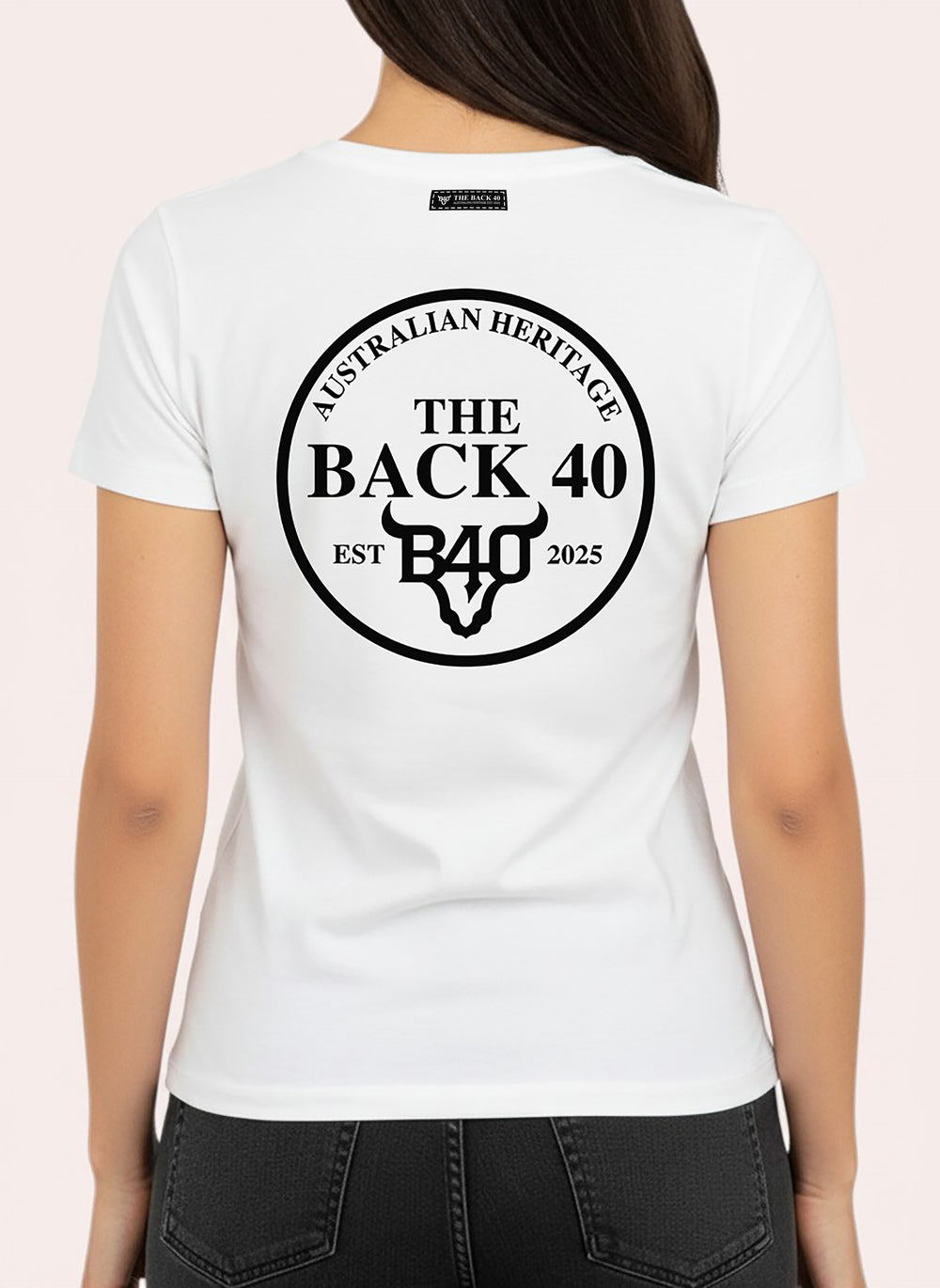 Signature Heritage Badge Tee The Back 40