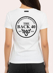 Signature Heritage Badge Tee The Back 40