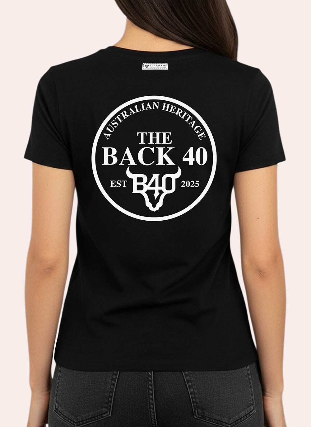 Signature Heritage Badge Tee The Back 40