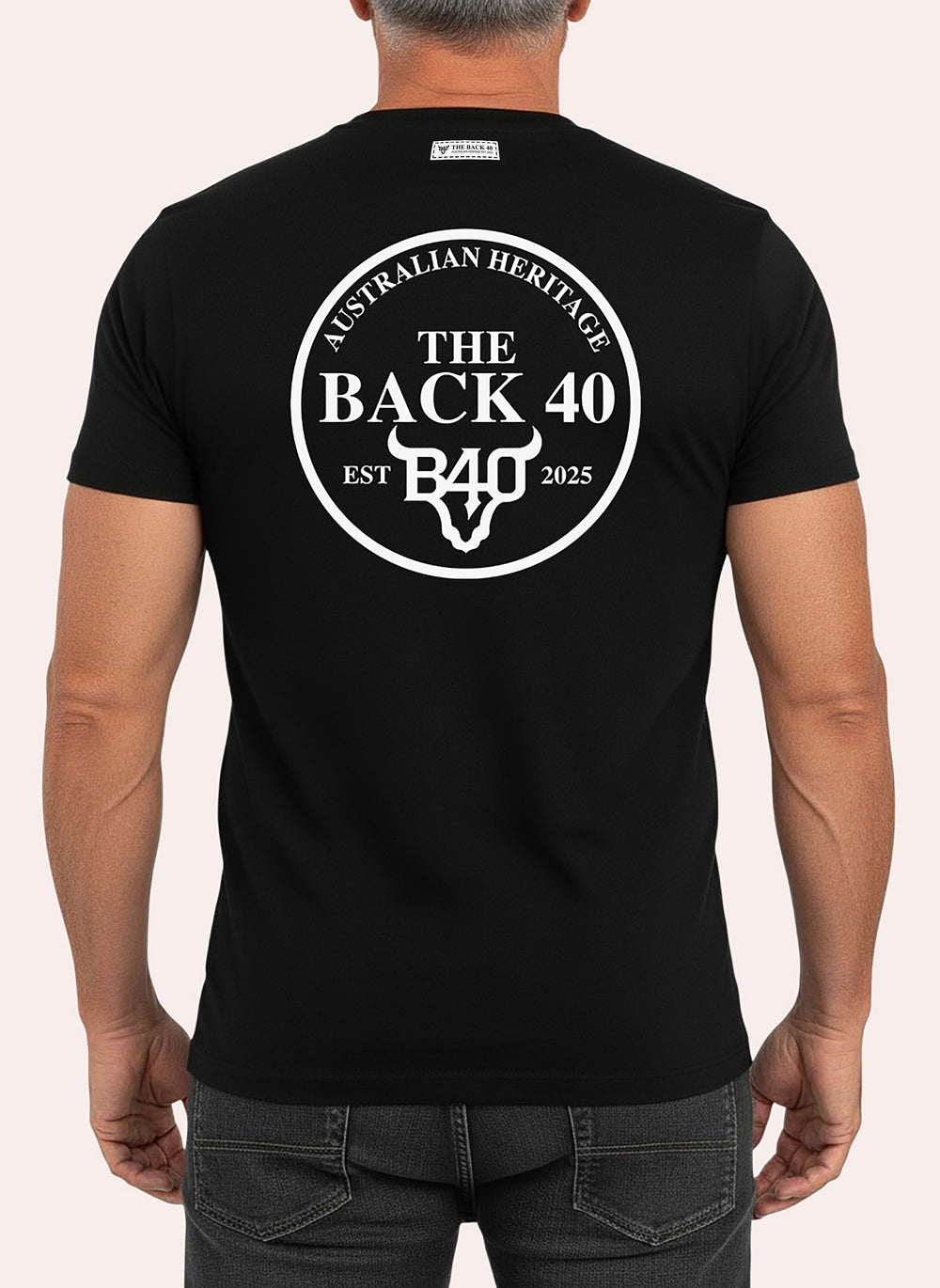 Signature Heritage Badge Tee The Back 40