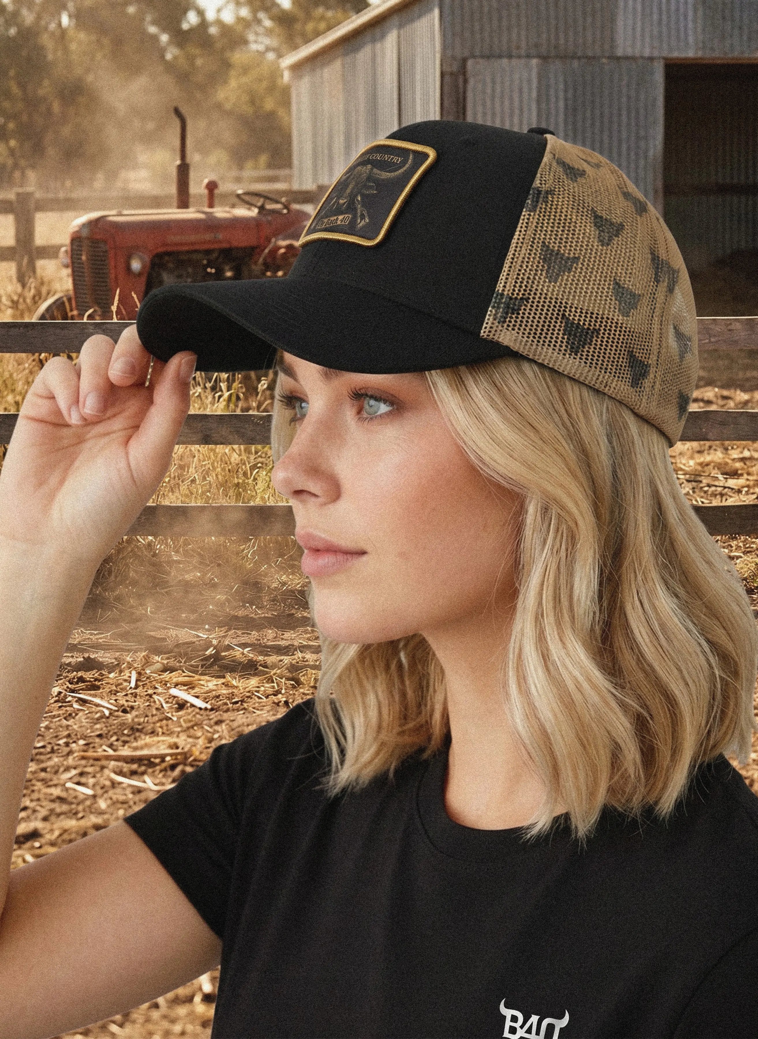 Big Buff Country Trucker Cap The Back 40