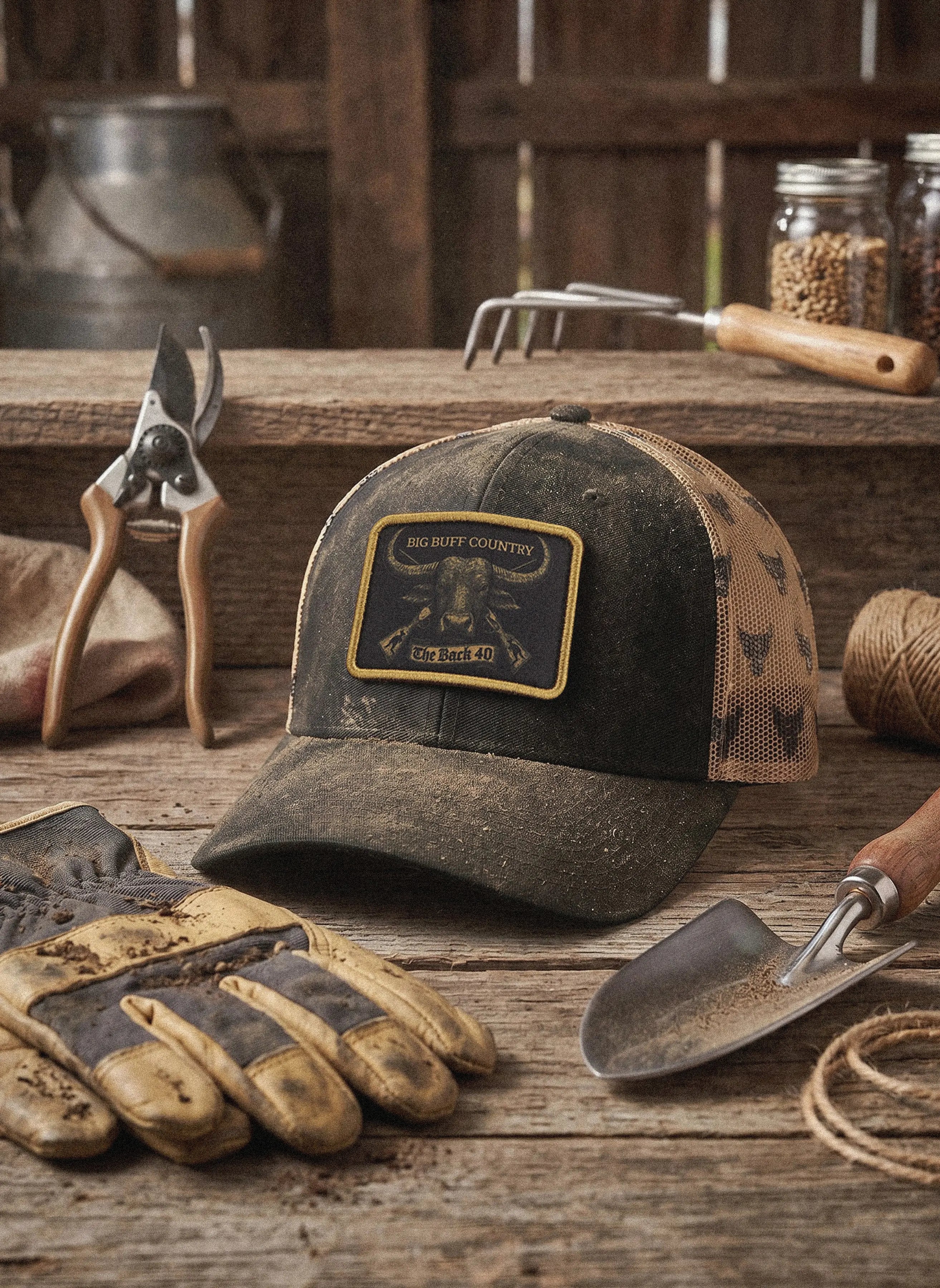 Big Buff Country Trucker Cap The Back 40