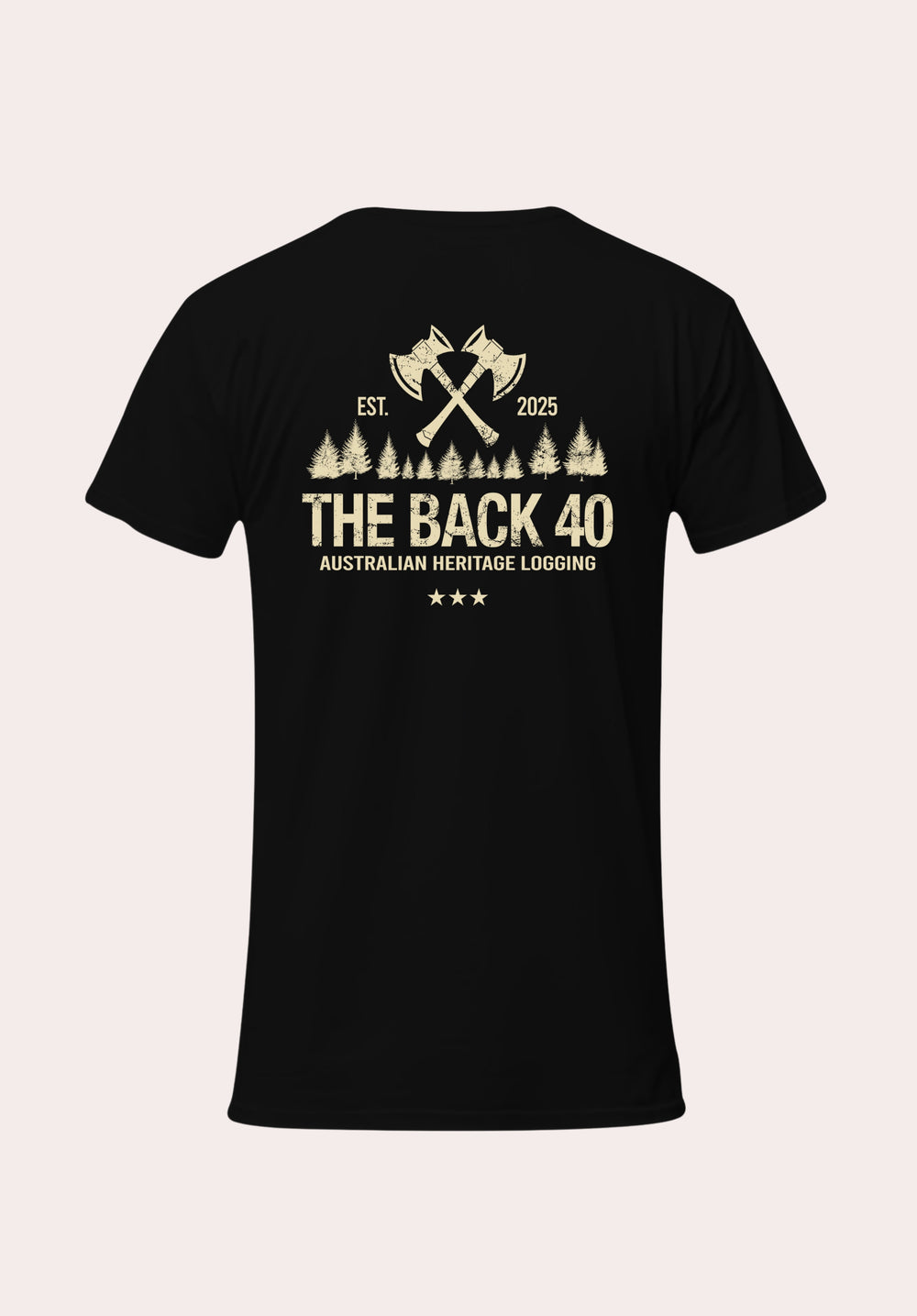 Australian Heritage Logging Gen Tee The Back 40