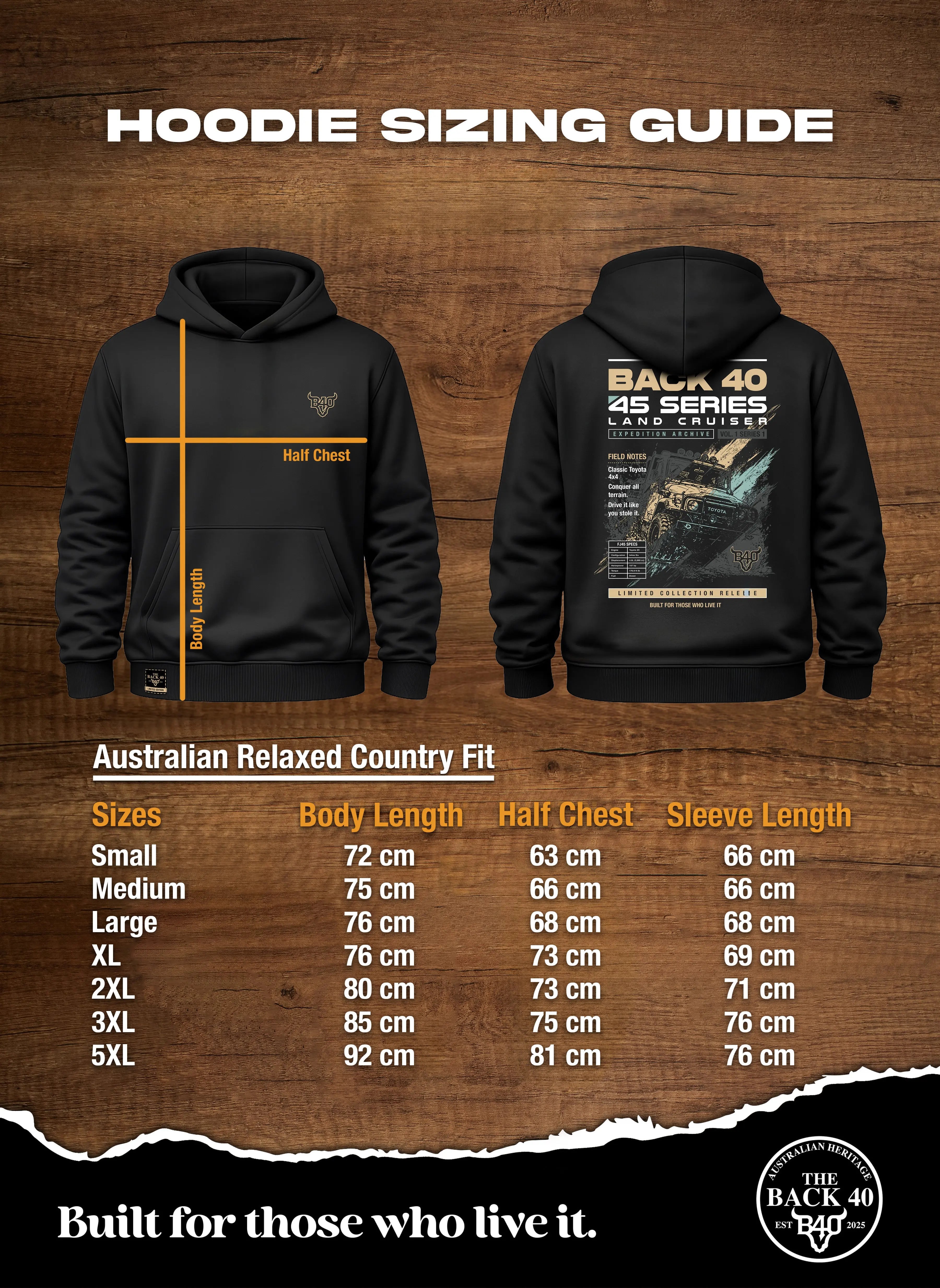 Land Cruiser Limited Edition Hoodie The Back 40