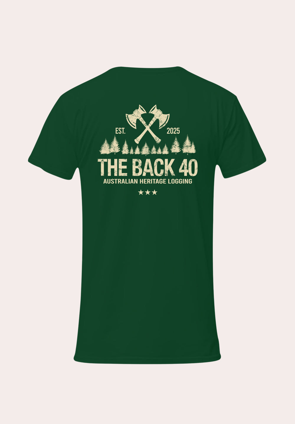 Australian Heritage Logging Gen Tee The Back 40